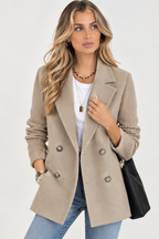 Falero | Dames Blazer met Gebreide Mouwen — Elegant en Warm