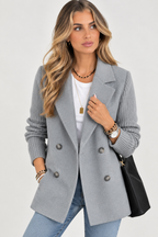 Falero | Dames Blazer met Gebreide Mouwen — Elegant en Warm