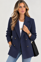 Falero | Dames Blazer met Gebreide Mouwen — Elegant en Warm